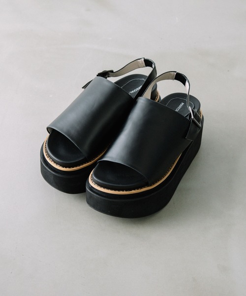 MARECHAL TERRE(マルシャルテル)の「プラットフォームサンダル(サンダル・レディース・ブラック/ボルドー/パープル/アイボリー・22.5/24.5/23.5)」の3枚目の写真