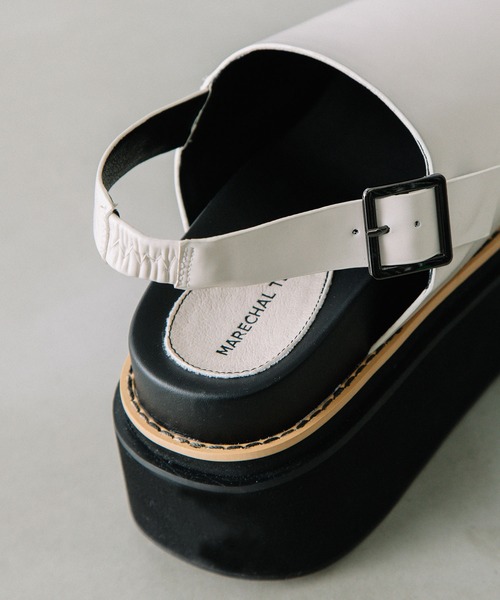 MARECHAL TERRE(マルシャルテル)の「プラットフォームサンダル(サンダル・レディース・ブラック/ボルドー/パープル/アイボリー・22.5/24.5/23.5)」の12枚目の写真