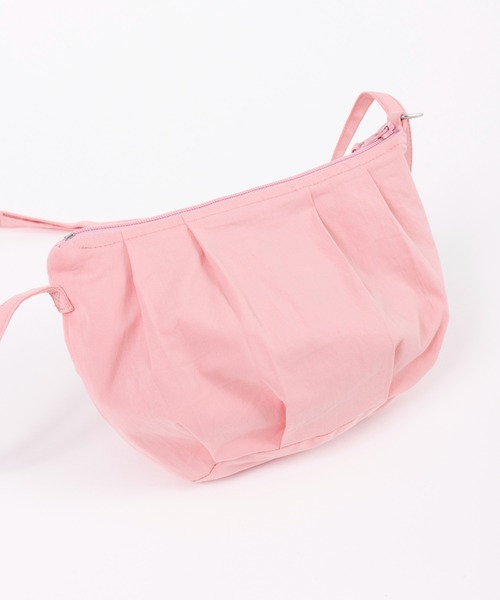 KP DECO（ケーピーデコ）の「先染めチェックのリボン付きポシェット（ショルダーバッグ・キッズ・クリーム/ピンク・FREE）」の5枚目の写真