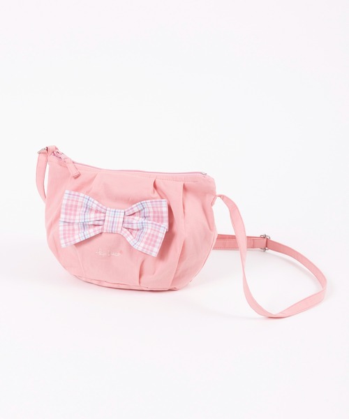 KP DECO（ケーピーデコ）の「先染めチェックのリボン付きポシェット（ショルダーバッグ・キッズ・クリーム/ピンク・FREE）」の9枚目の写真