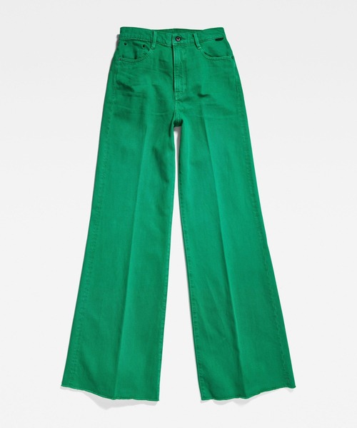 G-STAR(ジースター)の「DECK ULTRA HIGH WIDE LEG JEANS/ワイドフレアデニム(デニムパンツ・レディース・グリーン・24inch/25inch/26inch/27inch/28inch)」の7枚目の写真
