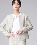 INDIVI(インディヴィ)の「ジャケット/アウター(ノーカラージャケット)」