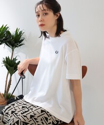 Ray BEAMS | FRED PERRY × Ray BEAMS / 別注 オーバー Tシャツ(Tシャツ/カットソー)