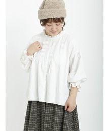 Samansa Mos2 | スタンドフリル襟ブラウス(シャツ/ブラウス)