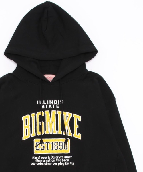 BIG MIKE(ビッグマイク)の「BIG MIKE ビックマイク / 手書きカレッジ フーディー プルオーバーパーカー 102318900(パーカー・メンズ・ホワイト/ブラック・LARGE/X-LARGE)」の5枚目の写真