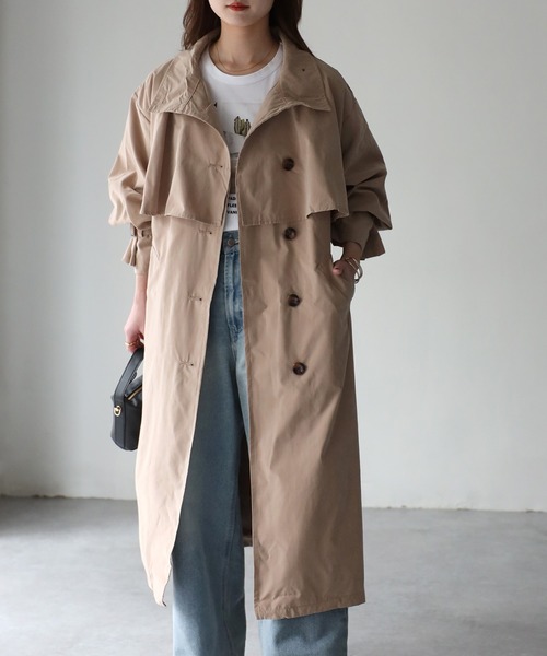 Riberry（リベリー）の「スタンドカラーヨーク付きスプリングコート