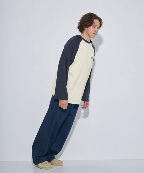 green label relaxing(グリーンレーベルリラクシング)の「【WEB限定】<GLR or>ワイド ストレート デニム(デニムパンツ・メンズ・ダークグレー/ネイビー/ライトブルー・S/M/L)」の7枚目の写真