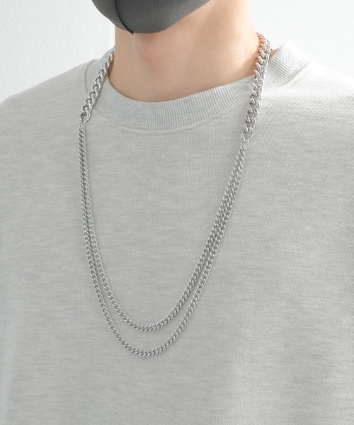 improves(インプローブス)の「2連 ターラント チェーンネックレス(ネックレス・メンズ・ブラック/シルバー系その他/シルバー/ゴールド系その他/ゴールド/ブラック系その他・FREE)」の4枚目の写真