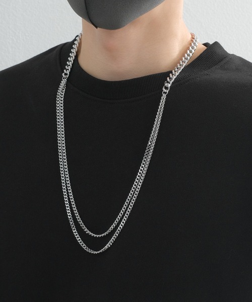 improves(インプローブス)の「2連 ターラント チェーンネックレス(ネックレス・メンズ・ブラック/シルバー系その他/シルバー/ゴールド系その他/ゴールド/ブラック系その他・FREE)」の3枚目の写真