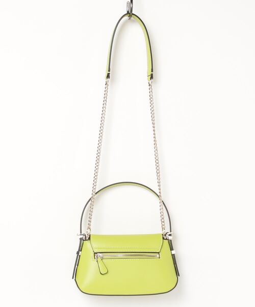 Guess（ゲス）の「DESIDERIA Mini Flap Shoulder Bag ハンドバッグ ショルダーバッグ レディース（ショルダーバッグ・レディース・ホワイト/ブラック/ライトグリーン・ONE SIZE）」の6枚目の写真