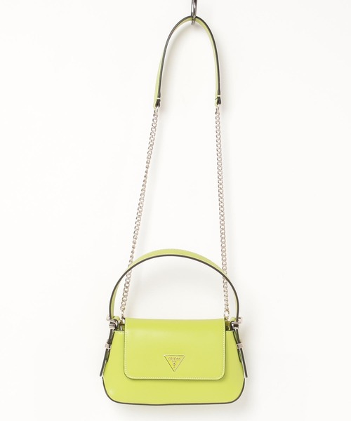 Guess（ゲス）の「DESIDERIA Mini Flap Shoulder Bag ハンドバッグ ショルダーバッグ レディース（ショルダーバッグ・レディース・ホワイト/ブラック/ライトグリーン・ONE SIZE）」の4枚目の写真
