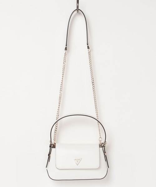 Guess（ゲス）の「DESIDERIA Mini Flap Shoulder Bag ハンドバッグ ショルダーバッグ レディース（ショルダーバッグ・レディース・ホワイト/ブラック/ライトグリーン・ONE SIZE）」の16枚目の写真