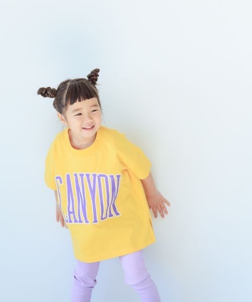 LOWRYS FARM(ローリーズファーム)の「カレッジプリントBIGTシャツ 187710(Tシャツ/カットソー・キッズ・ブルー/グレー/レッド/ピンク/イエロー/ホワイト/チャコールグレー/ブルー系その他/ライトグレー・110cm/120cm/130cm/140cm/150cm)」の7枚目の写真