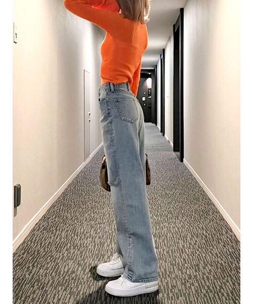 GYDA（ジェイダ）の「【TINY低身長さん向け】フレアsleeveコンパクトニットカーディガン（カーディガン/ボレロ・レディース・ブラック/オレンジ/アイボリー・FREE）」の18枚目の写真