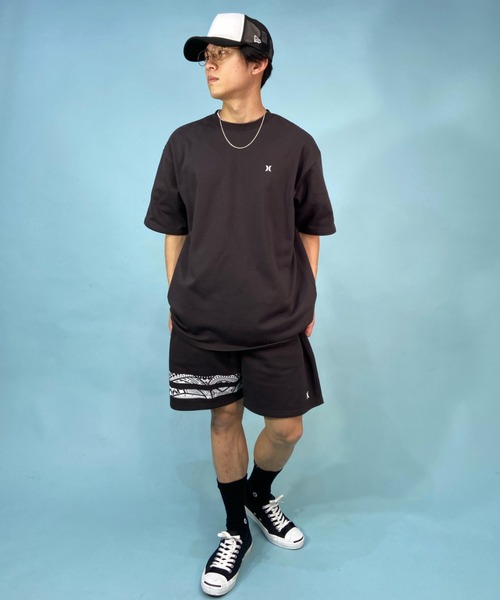 Hurley （ハーレー）の「Hurley/ハーレー ブランドロゴTシャツ バックプリントTee オーバーサイズ /吸汗速乾 クルーネック半袖tシャツ MKT2310024（Tシャツ/カットソー・メンズ・アッシュグレー/チャコールグレー・L/M）」の7枚目の写真