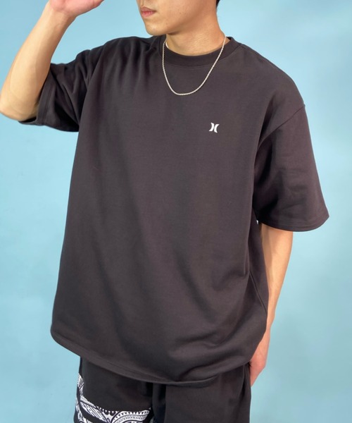 Hurley （ハーレー）の「Hurley/ハーレー ブランドロゴTシャツ バックプリントTee オーバーサイズ /吸汗速乾 クルーネック半袖tシャツ MKT2310024（Tシャツ/カットソー・メンズ・アッシュグレー/チャコールグレー・L/M）」の4枚目の写真