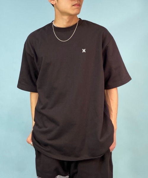 Hurley （ハーレー）の「Hurley/ハーレー ブランドロゴTシャツ バックプリントTee オーバーサイズ /吸汗速乾 クルーネック半袖tシャツ MKT2310024（Tシャツ/カットソー・メンズ・アッシュグレー/チャコールグレー・L/M）」の3枚目の写真
