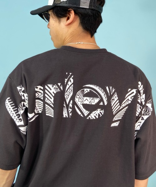 Hurley （ハーレー）の「Hurley/ハーレー ブランドロゴTシャツ バックプリントTee オーバーサイズ /吸汗速乾 クルーネック半袖tシャツ MKT2310024（Tシャツ/カットソー・メンズ・アッシュグレー/チャコールグレー・L/M）」の6枚目の写真