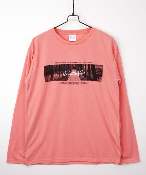 Burner（バーナー）の「【GROOVY STORE】フォトプリント ロングスリーブTシャツ（Tシャツ/カットソー・メンズ・ベージュ/ベージュ系その他2/ホワイト系その他2/インディゴブルー/グレー/グリーン/ブラック/ライトブラック/イエロー/ホワイト/ピンク/ブルー・M/L/LL）」の12枚目の写真