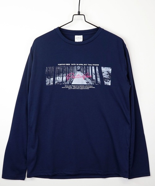 Burner（バーナー）の「【GROOVY STORE】フォトプリント ロングスリーブTシャツ（Tシャツ/カットソー・メンズ・ベージュ/ベージュ系その他2/ホワイト系その他2/インディゴブルー/グレー/グリーン/ブラック/ライトブラック/イエロー/ホワイト/ピンク/ブルー・M/L/LL）」の10枚目の写真