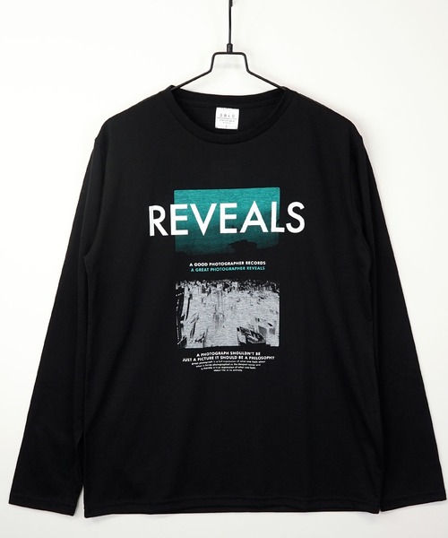 Burner（バーナー）の「【GROOVY STORE】フォトプリント ロングスリーブTシャツ（Tシャツ/カットソー・メンズ・ベージュ/ベージュ系その他2/ホワイト系その他2/インディゴブルー/グレー/グリーン/ブラック/ライトブラック/イエロー/ホワイト/ピンク/ブルー・M/L/LL）」の4枚目の写真