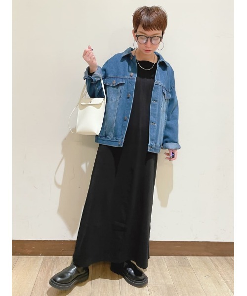 HONEYSUCKLE ROSE（ハニーサックルローズ）の「【HONEYSUCKLE ROSE】袖切替ワンピース（ワンピース・レディース・ブラック/グレー・M/L）」の10枚目の写真