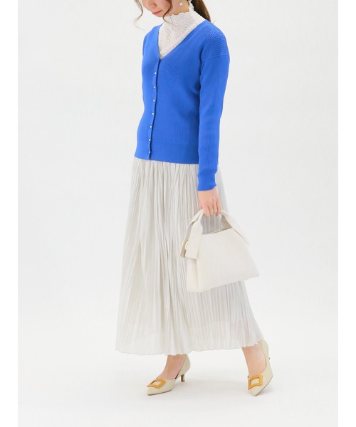 Te chichi（テチチ）の「チンツワッシャープリーツスカート（スカート・レディース・チャコール/グレー/グリーン・ﾌﾘ-）」の9枚目の写真