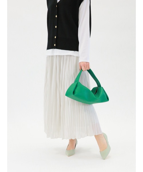 Te chichi（テチチ）の「チンツワッシャープリーツスカート（スカート・レディース・チャコール/グレー/グリーン・ﾌﾘ-）」の12枚目の写真