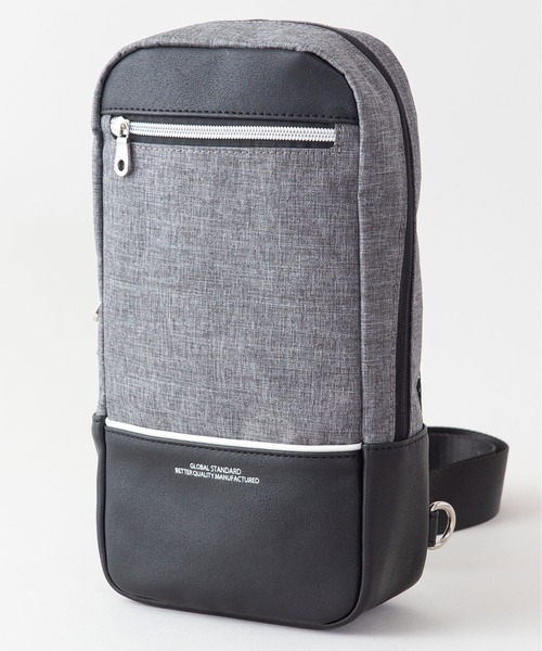 Blue Standard (ブルースタンダード)の「BLUE STANDARD/ブルースタンダード】ボディバッグ 縦型ボディバッグ(ボディバッグ/ウエストポーチ・メンズ・ブラック/ネイビー/グレー・FREE)」の1枚目の写真