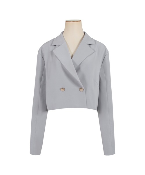 クロップドテーラードジャケット/23002（テーラードジャケット