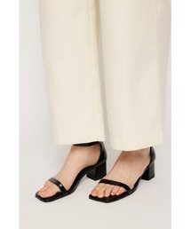SLY | SIMPLY STRAP SANDAL シンプル ストラップサンダル ローヒール スクエア(サンダル)