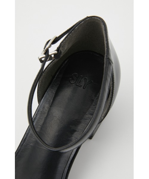 SLY(スライ)の「SIMPLY STRAP SANDAL シンプル ストラップサンダル ローヒール スクエア(サンダル・レディース・ブラック/レッド・SMALL/MEDIUM/LARGE)」の10枚目の写真