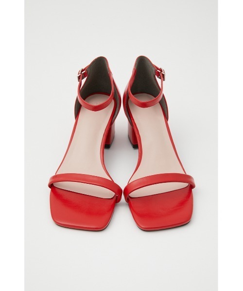 SLY(スライ)の「SIMPLY STRAP SANDAL シンプル ストラップサンダル ローヒール スクエア(サンダル・レディース・ブラック/レッド・SMALL/MEDIUM/LARGE)」の15枚目の写真