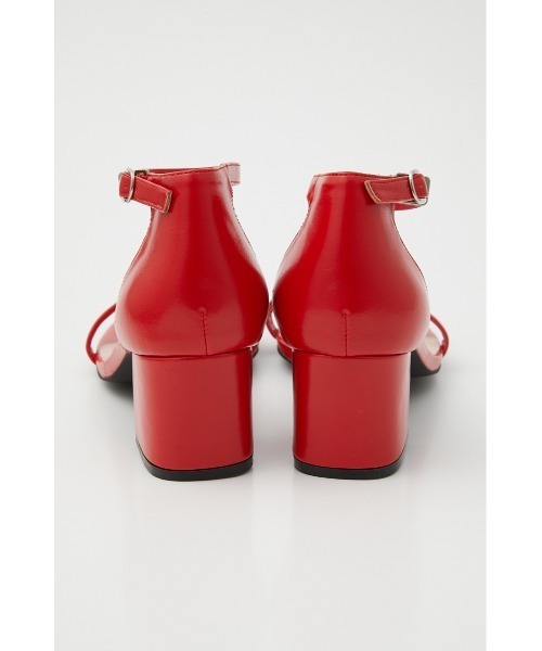 SLY(スライ)の「SIMPLY STRAP SANDAL シンプル ストラップサンダル ローヒール スクエア(サンダル・レディース・ブラック/レッド・SMALL/MEDIUM/LARGE)」の16枚目の写真