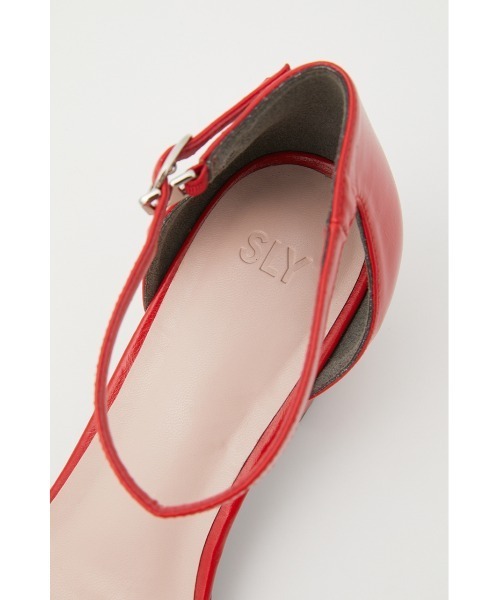 SLY(スライ)の「SIMPLY STRAP SANDAL シンプル ストラップサンダル ローヒール スクエア(サンダル・レディース・ブラック/レッド・SMALL/MEDIUM/LARGE)」の20枚目の写真