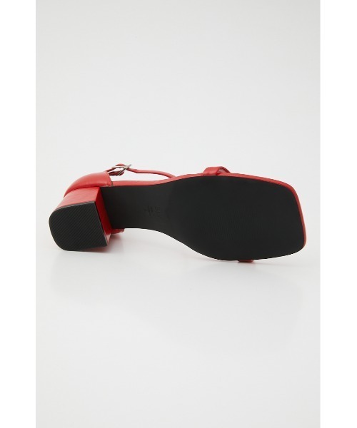SLY(スライ)の「SIMPLY STRAP SANDAL シンプル ストラップサンダル ローヒール スクエア(サンダル・レディース・ブラック/レッド・SMALL/MEDIUM/LARGE)」の21枚目の写真