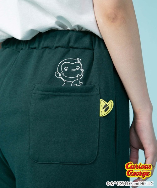 OUTDOOR PRODUCTS APPAREL（アウトドアプロダクツアパレル）の「【おさるのジョージ】 別注 ミニ裏毛 ショートパンツ（その他パンツ・メンズ・ダークグリーン/オフホワイト・MEDIUM/SMALL/LARGE/X-LARGE）」の22枚目の写真