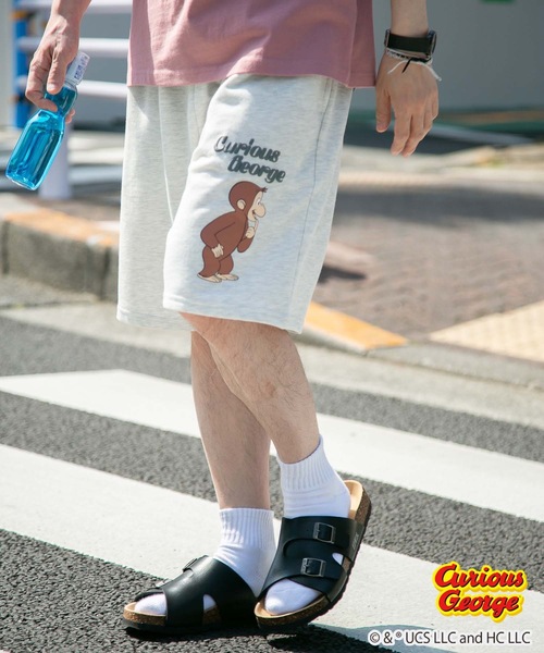 OUTDOOR PRODUCTS APPAREL（アウトドアプロダクツアパレル）の「【おさるのジョージ】 別注 ミニ裏毛 ショートパンツ（その他パンツ・メンズ・ダークグリーン/オフホワイト・MEDIUM/SMALL/LARGE/X-LARGE）」の16枚目の写真