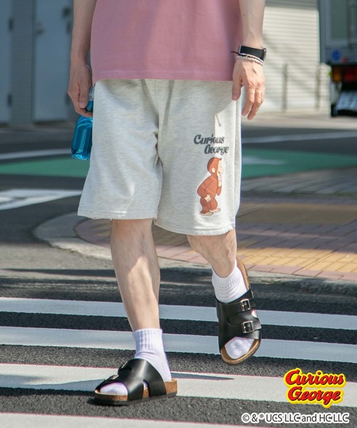 OUTDOOR PRODUCTS APPAREL（アウトドアプロダクツアパレル）の「【おさるのジョージ】 別注 ミニ裏毛 ショートパンツ（その他パンツ・メンズ・ダークグリーン/オフホワイト・MEDIUM/SMALL/LARGE/X-LARGE）」の14枚目の写真