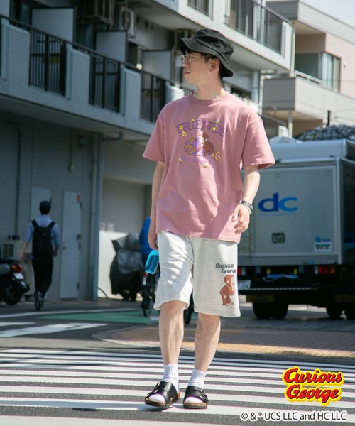 OUTDOOR PRODUCTS APPAREL（アウトドアプロダクツアパレル）の「【おさるのジョージ】 別注 ミニ裏毛 ショートパンツ（その他パンツ・メンズ・ダークグリーン/オフホワイト・MEDIUM/SMALL/LARGE/X-LARGE）」の20枚目の写真