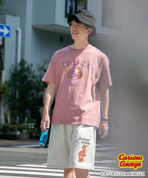 OUTDOOR PRODUCTS APPAREL（アウトドアプロダクツアパレル）の「【おさるのジョージ】 別注 ミニ裏毛 ショートパンツ（その他パンツ・メンズ・ダークグリーン/オフホワイト・MEDIUM/SMALL/LARGE/X-LARGE）」の18枚目の写真