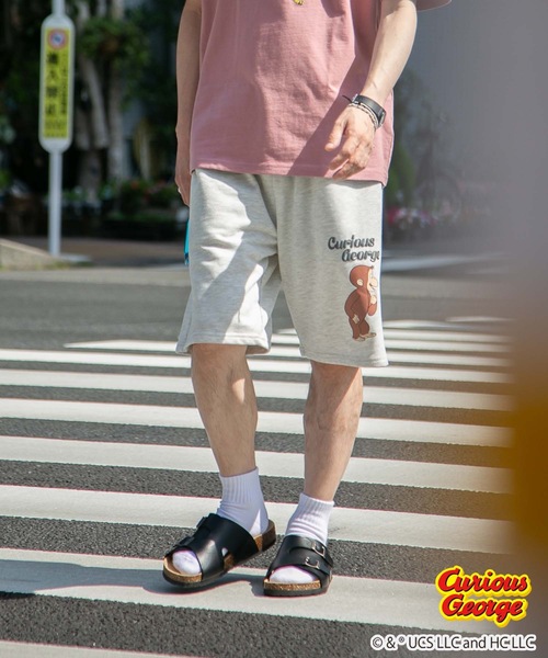 OUTDOOR PRODUCTS APPAREL（アウトドアプロダクツアパレル）の「【おさるのジョージ】 別注 ミニ裏毛 ショートパンツ（その他パンツ・メンズ・ダークグリーン/オフホワイト・MEDIUM/SMALL/LARGE/X-LARGE）」の13枚目の写真
