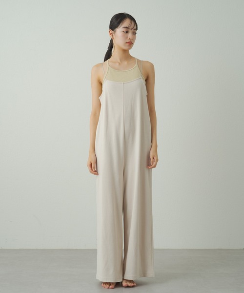 earthy（アーシー）の「【UVカット・吸水速乾】キャミサロペット
