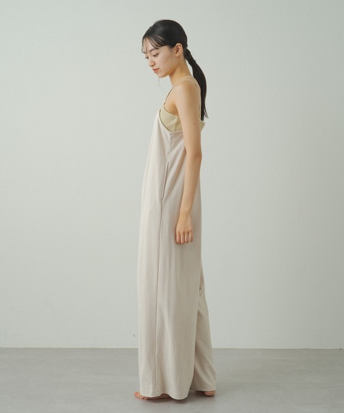earthy（アーシー）の「【UVカット・吸水速乾】キャミサロペット