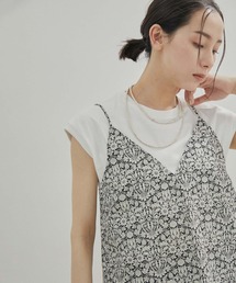 【LIBERTY】【セットアップ対応・洗える】リバティプリントバックスリットキャミソール