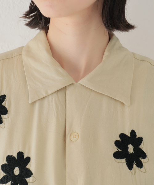 NOMA t.d.（ノーマティーディー）の「【NOMA t.d./ノーマティーディー】Floral Hand EmbroideryShirt：シャツ（シャツ/ブラウス・レディース・ベージュ・LARGE）」の15枚目の写真