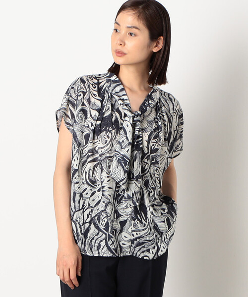 COMME CA ISM(コムサイズム)の「ボウタイ ブラウス(シャツ/ブラウス・レディース・ブラック・MEDIUM/LARGE)」の6枚目の写真