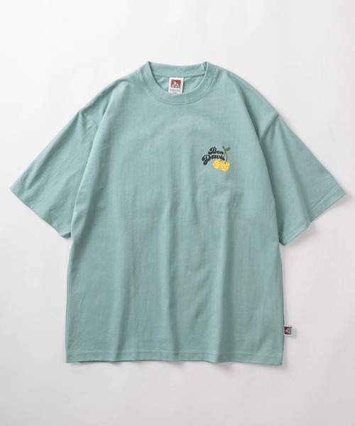 BEN DAVIS(ベンデイビス)の「【BEN DAVIS/ベンデイビス】ワンポイントロゴプリント&バックサガラ刺繍 チェリー ダイスデザイン ヘビーウェイト半袖Tシャツ/CHERRY DICE EMB TEE(Tシャツ/カットソー・レディース・チャコールグレー/ホワイト/ミント/ラベンダー・M/L/XL)」の14枚目の写真