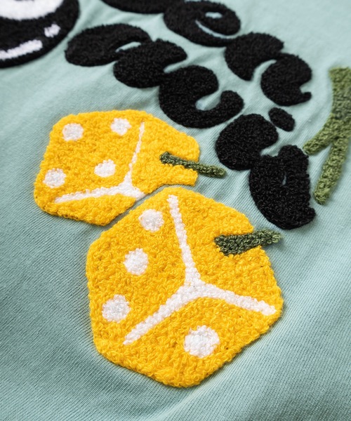 BEN DAVIS(ベンデイビス)の「【BEN DAVIS/ベンデイビス】ワンポイントロゴプリント&バックサガラ刺繍 チェリー ダイスデザイン ヘビーウェイト半袖Tシャツ/CHERRY DICE EMB TEE(Tシャツ/カットソー・レディース・チャコールグレー/ホワイト/ミント/ラベンダー・M/L/XL)」の10枚目の写真