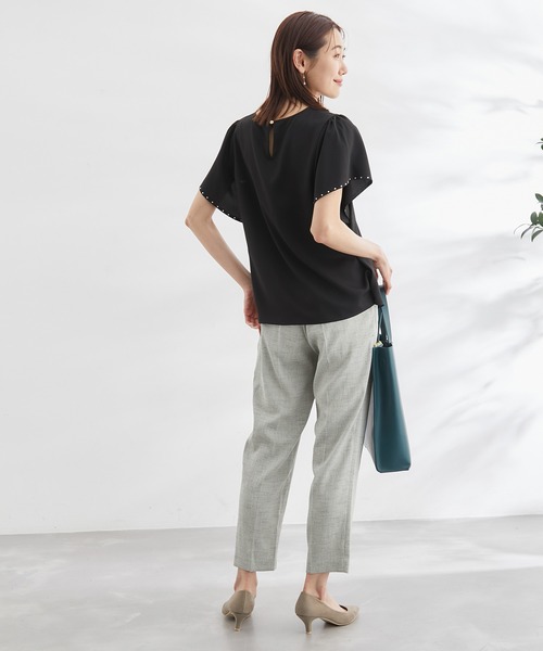 ROPE' PICNIC（ロペピクニック）の「セットアップ対応/UVカット・洗える/タックテーパードパンツ（その他パンツ・レディース・ライトグレー/ネイビー・36/38/40）」の22枚目の写真